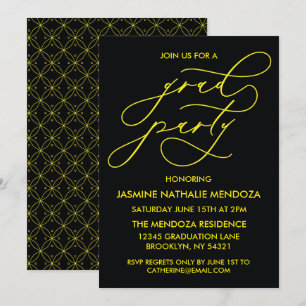 INVITATION SIMPLE DE DIPLÔME DE CALLIGRAPHIE SIMPL