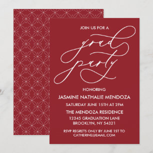 INVITATION SIMPLE DE DIPLÔME DE CALLIGRAPHIE SIMPL