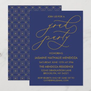 INVITATION SIMPLE DE DIPLÔME DE CALLIGRAPHIE SIMPL