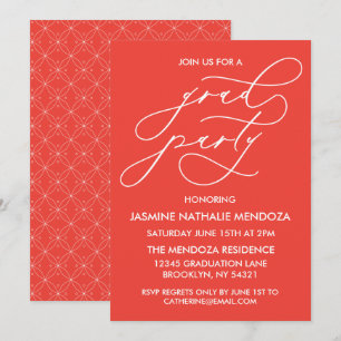 INVITATION SIMPLE DE DIPLÔME DE CALLIGRAPHIE SIMPL