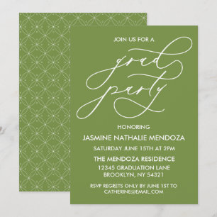 INVITATION SIMPLE DE DIPLÔME DE CALLIGRAPHIE SIMPL