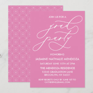 INVITATION SIMPLE DE DIPLÔME DE CALLIGRAPHIE SIMPL