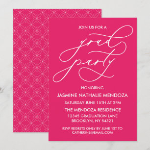 INVITATION SIMPLE DE DIPLÔME DE CALLIGRAPHIE SIMPL