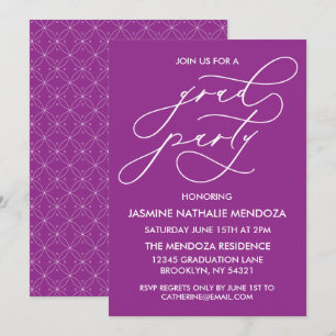 INVITATION SIMPLE DE DIPLÔME DE CALLIGRAPHIE SIMPL