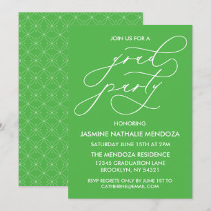 INVITATION SIMPLE DE DIPLÔME DE CALLIGRAPHIE SIMPL