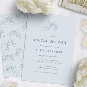 Invitation simple de douche de mariée