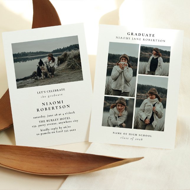 Invitation simple de fête de remise des diplômes a (Créateur téléchargé)