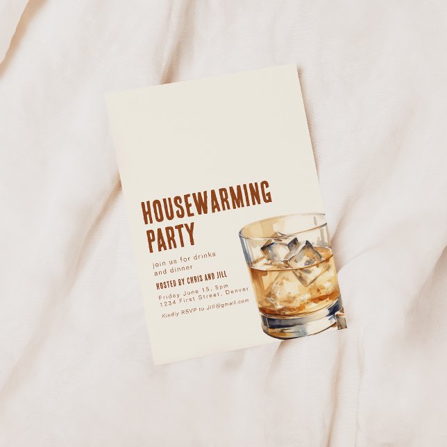 Invitation simple de la fête de réchauffement ména (Créateur téléchargé)