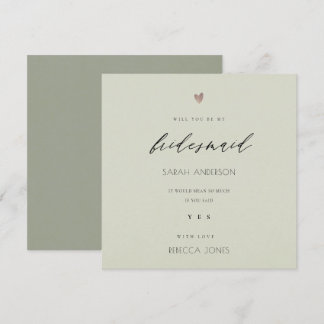 INVITATION SIMPLE ÉLÉGANT GOLD GRAY TYPOGRAPHIE BRIDESMAID