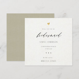 Invitation SIMPLE ÉLÉGANT GOLD KRAFT TYPOGRAPHIE femme de cha