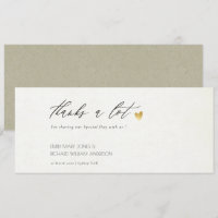 SIMPLE ÉLÉGANT GOLD KRAFT TYPOGRAPHIE Merci