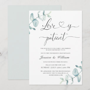 Invitation Simple Élégant Modifier la Date Aquarelle