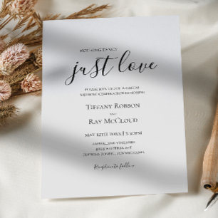 Invitation Simple Élégant Rien de fantaisie Juste Amour Maria