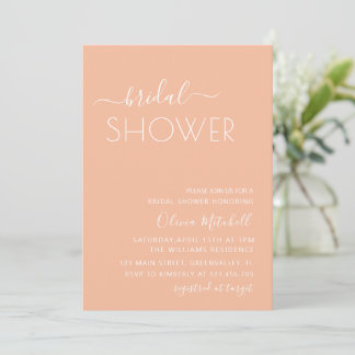 Invitation Simple Elgant Classic & Minimal Bridal Shower