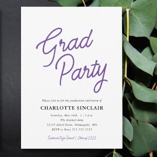Invitation simple et économique pour une fête de r