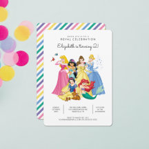 Simple et moderne Disney Princess Anniversaire