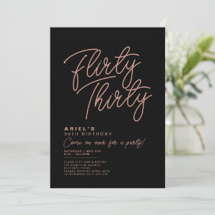 Invitation simple et moderne pour un trente ans co