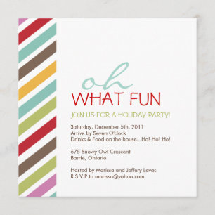 Invitation simple et personnalisée à la fête de No