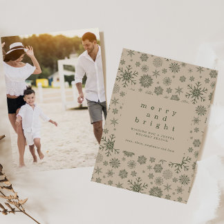 Invitation Simple Holiday Card with Photo