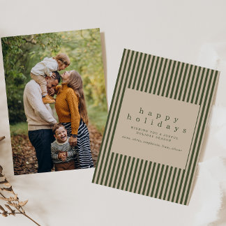 Invitation Simple Holiday Card with Photo