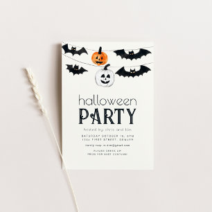 Invitation simple Jack-o'-lantern Halloween Party