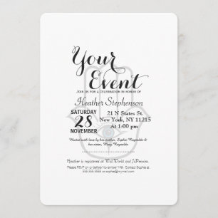 Invitation Simple main de hamsa moderne de Fatima
