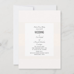 Invitation Simple mariage pastel