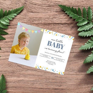 Invitation Simple mignonne photo Anniversaire