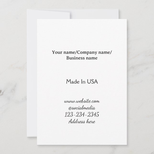 Invitation simple minimal add your logo/design here business  (Devant)
