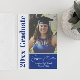 Invitation Simple Minimale Photo Graduation Party