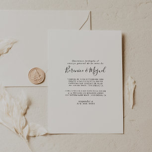 Invitation Simple minimaliste Ensayo général