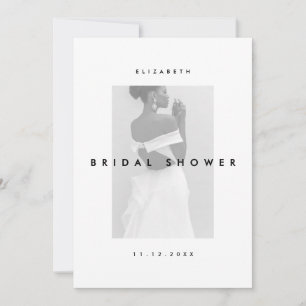 Invitation Simple Minimaliste Moderne Élégante Baby Shower Ma