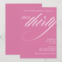 Simple Moderne 30e Anniversaire