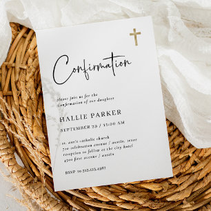 Invitation Simple, moderne et minimaliste   Confirmations