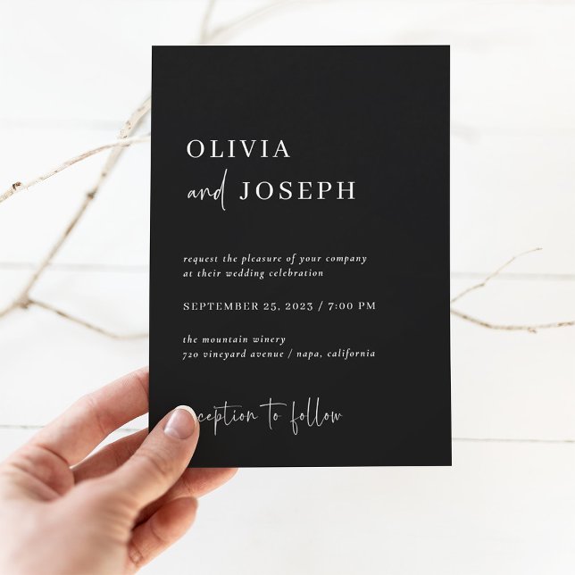 Invitation Simple, moderne et minimaliste | MARIAGE (Créateur téléchargé)