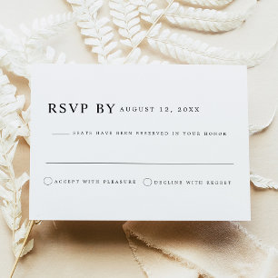 Invitation Simple Moderne Minimaliste Classique Serif Propre