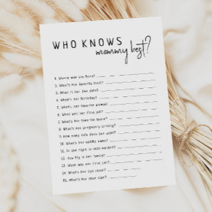 Invitation Simple Moderne Neutre Qui Connaît Maman Meilleure 