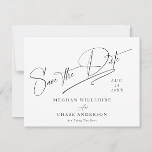 Invitation Simple moderne noir & blanc
