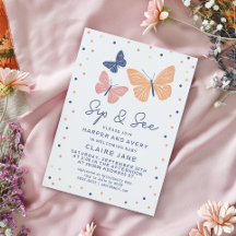 Simple moderne papillon Sip et voir