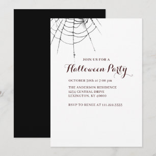 Invitation simple moderne pour une fête d'Hallowee
