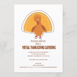 Invitation Simple moderne Turquie, l'action virtuelle de grâc