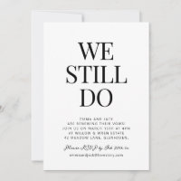 Simple, Nous Faisons Toujours Vow Renewal Card