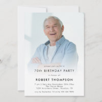 Simple Photo Overlay 70e fête d'anniversaire