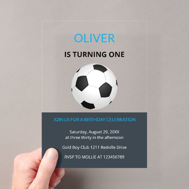 Invitation simple pour le premier anniversaire de  (In situ (ordinateur de poche))