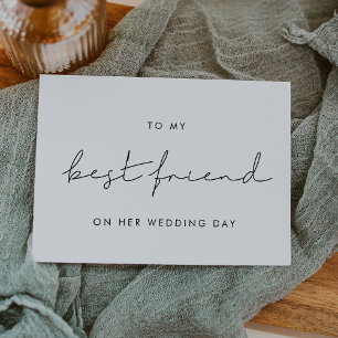 Invitation Simple Pour ma meilleure amie le jour de son maria