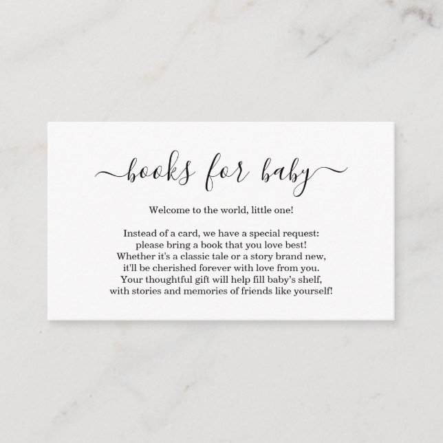 Invitation simple pour une fête de bébé avec deman (Devant)