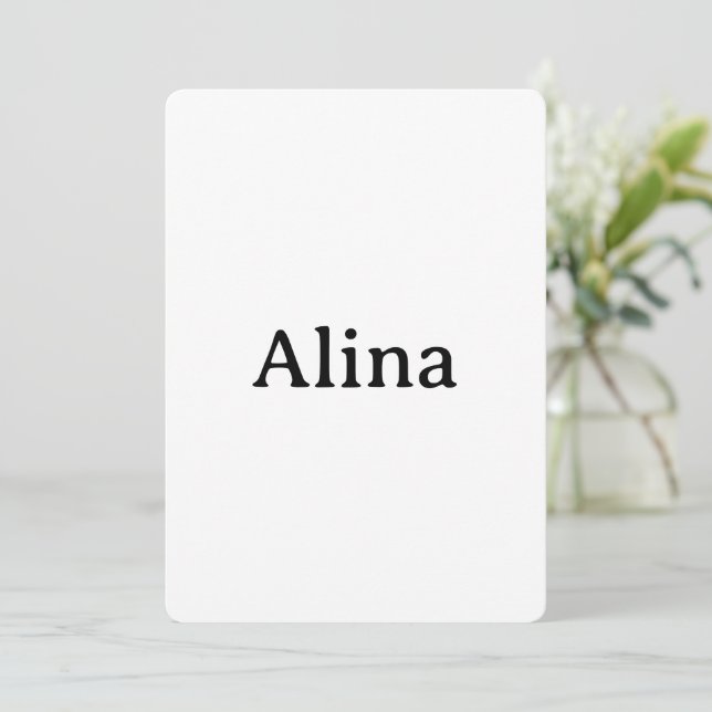 Invitation Simple Professionnel Affaires Arrondi 5" x 7" (Debout devant)
