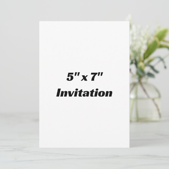 Invitation Simple promotion de marque au carré 5 " x 7 "  (Debout devant)