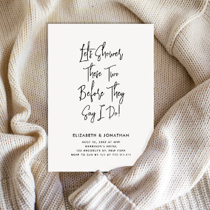 Invitation Simple Script Couple Douche Avant Qu'Ils Disent Qu