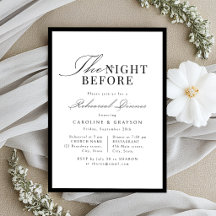 Simple Script Typographique Élégant La Nuit Avant